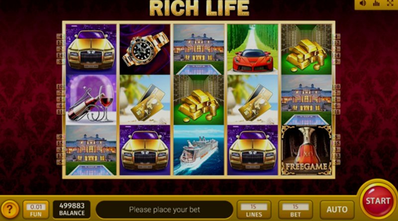 Play Rich Life by Superlotto at 1Win Casino