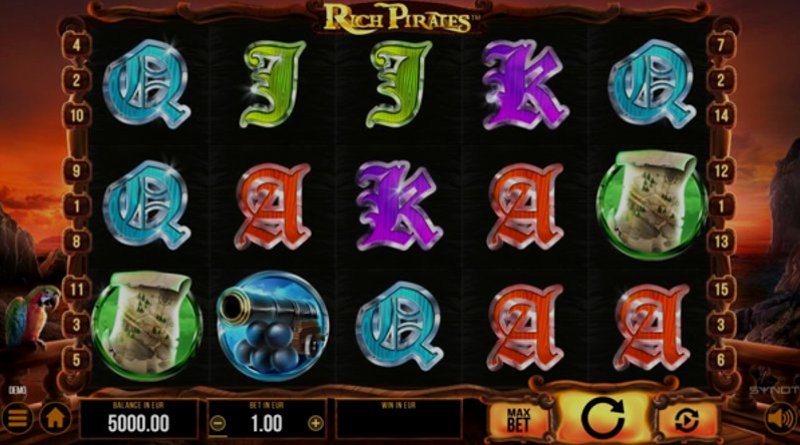 Play Rich Pirates by Synot at 1Win Casino