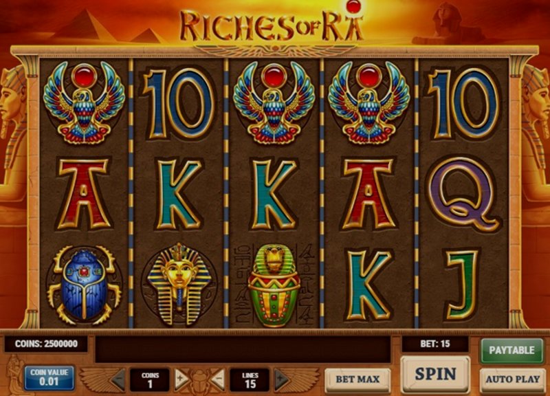 Play Riches of RA by Playn Go at 1Win Casino