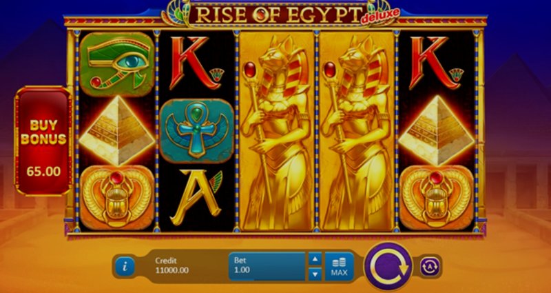 Play Rise of Egypt Deluxe by Playson at 1Win Casino