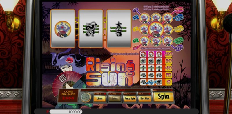 Play Rising Sun by Genii at 1Win Casino