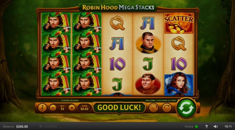 Play Robin Hood Mega Stacks by Skywind at 1Win Casino