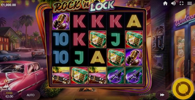 Play Rock N Lock by Redtiger at 1Win Casino