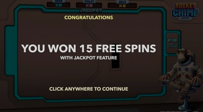 Play Rocket Chimp Jackpot by Mascot Gaming at 1Win Casino