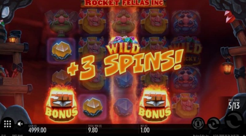 Play Rocket Fellas Inc by Thunderkick at 1Win Casino