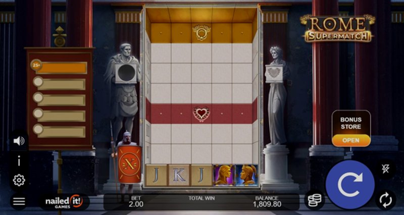 Play Rome Supermatch by Microgaming at 1Win Casino