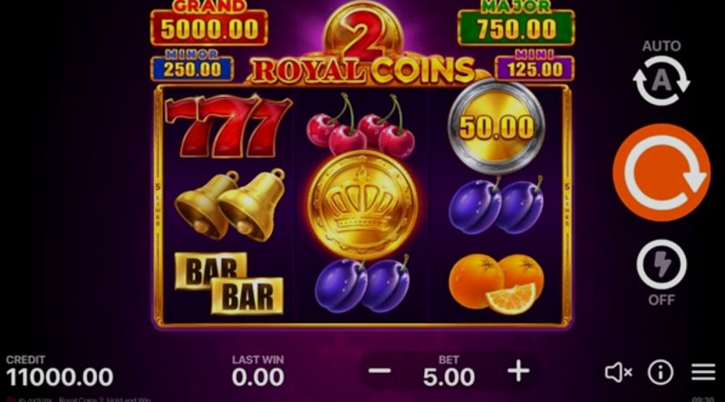 Play Royal Coins 2: Hold and Win by Playson at 1Win Casino