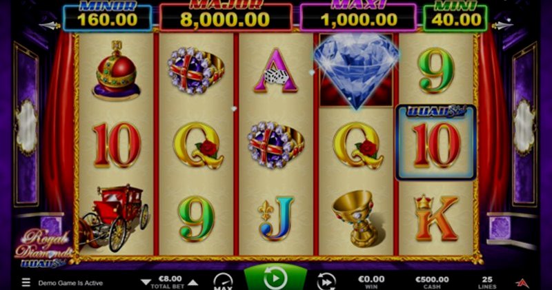 Play Royal Diamonds by Ainsworthgame at 1Win Casino