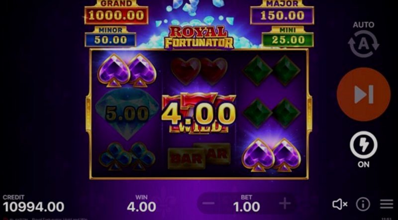 Play Royal Fortunator: Hold and Win by Playson at 1Win Casino