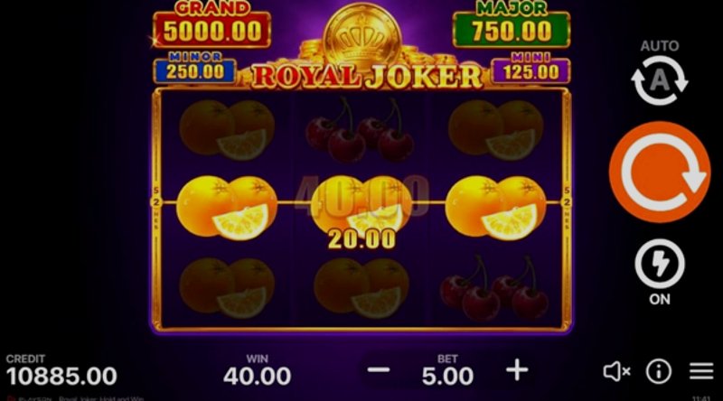 Play Royal Joker: Hold and Win by Playson at 1Win Casino