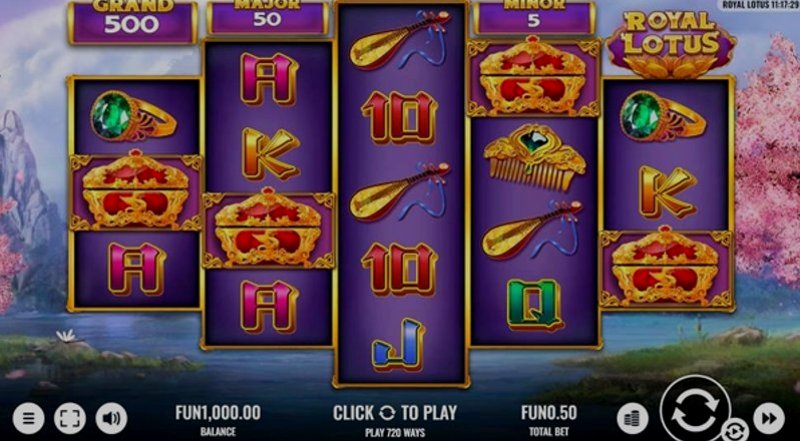 Play Royal Lotus by Platipus at 1Win Casino