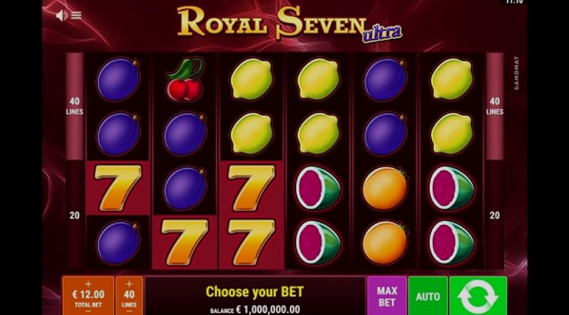 Play Royal Seven Ultra by Gamomat at 1Win Casino