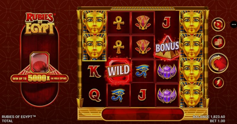 Play Rubies of Egypt by Games Global at 1Win Casino