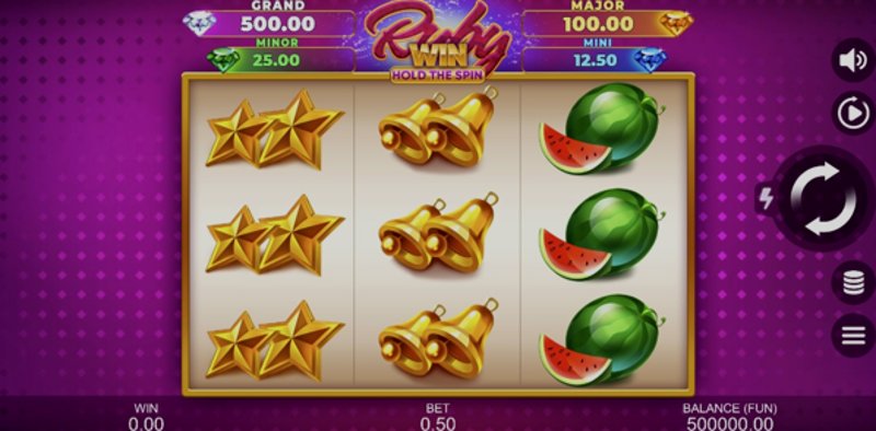 Play Ruby Win: Hold The Spin by Gamzix at 1Win Casino