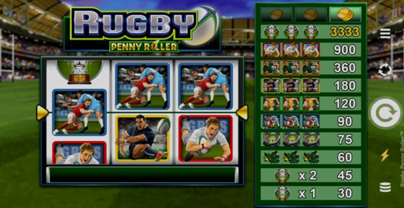 Play Rugby Penny Roller in India at 1Win Casino