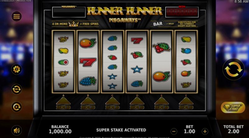 Play Runner Runner Megaways by Stakelogic at 1Win Casino