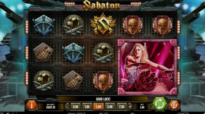 Play Sabaton by Playn Go at 1Win Casino