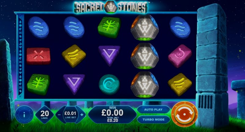 Play Sacred Stones by Playtech at 1Win Casino