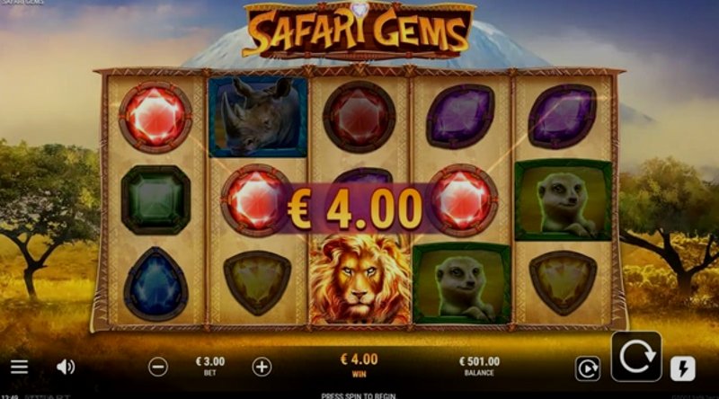 Play Safari Gems by Gameart at 1Win Casino