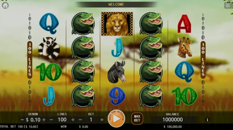 Play Safari Slots by Kaga at 1Win Casino