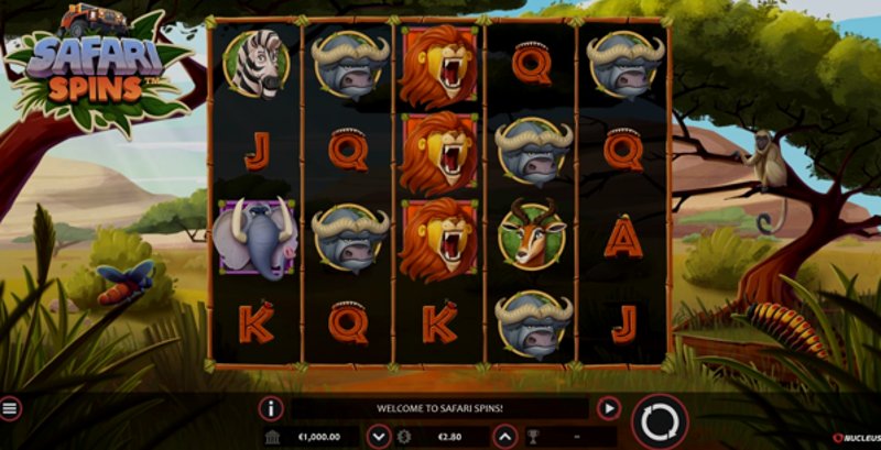 Play Safari Spins by Nucleus Gaming at 1Win Casino