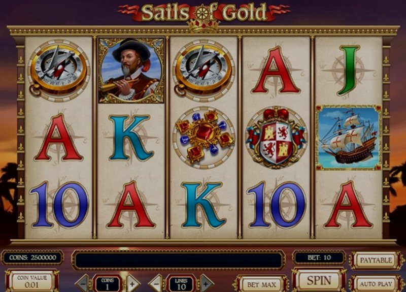 Play Sails of Gold by Playn Go at 1Win Casino