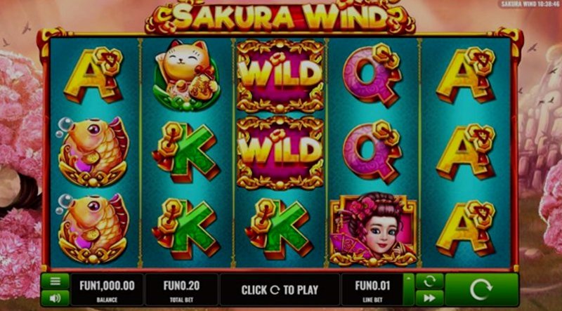 Play Sakura Wind by Platipus at 1Win Casino