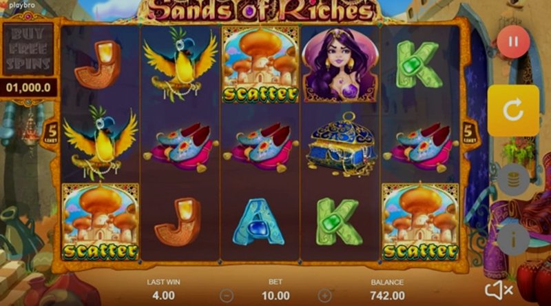 Play Sands of riches by Playbro at 1Win Casino