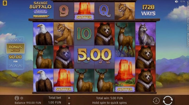 Play Savage Buffalo Spirit Megaways by Bgaming at 1Win Casino