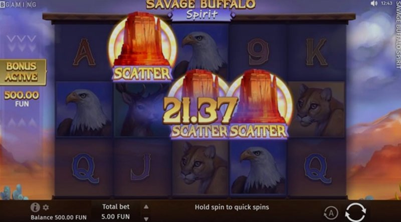 Play Savage Buffalo Spirit by Bgaming at 1Win Casino