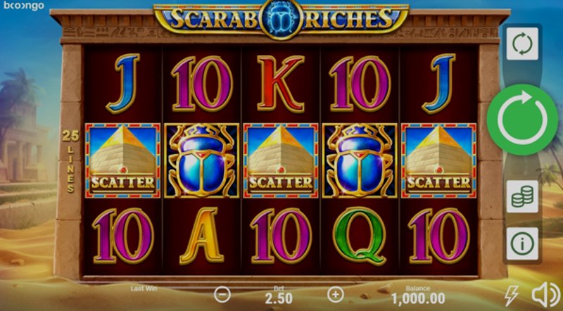 Play Scarab Riches by 3 Oaks Gaming at 1Win Casino