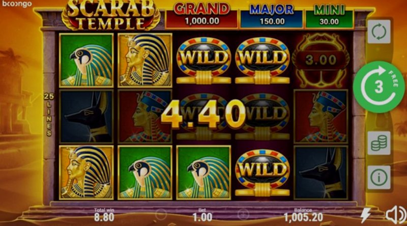 Play Scarab Temple by Booongo at 1Win Casino