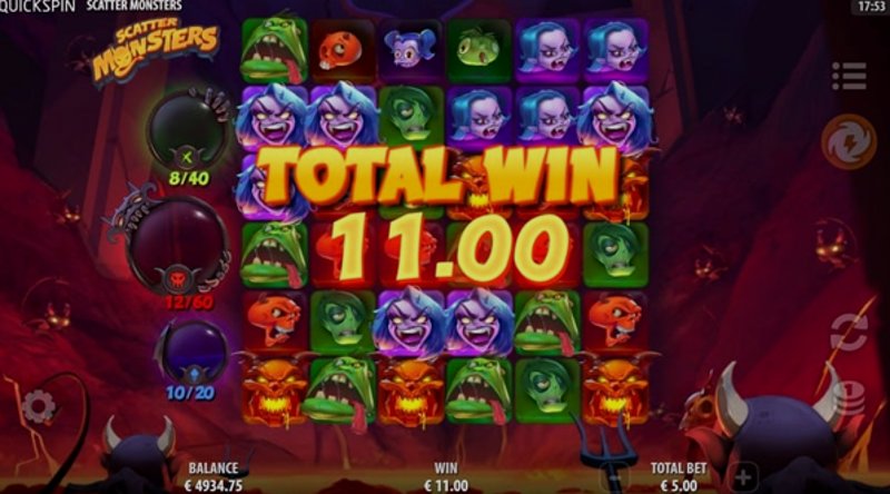 Play Scatter Monsters by Quickspin at 1Win Casino