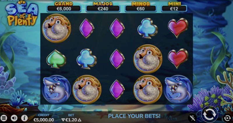 Play Sea of Plenty by Bluehorn at 1Win Casino