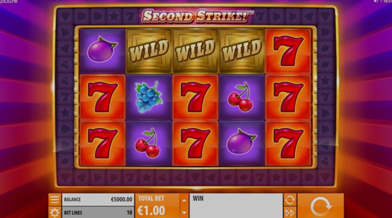 Play Second Strike by Quickspin at 1Win Casino