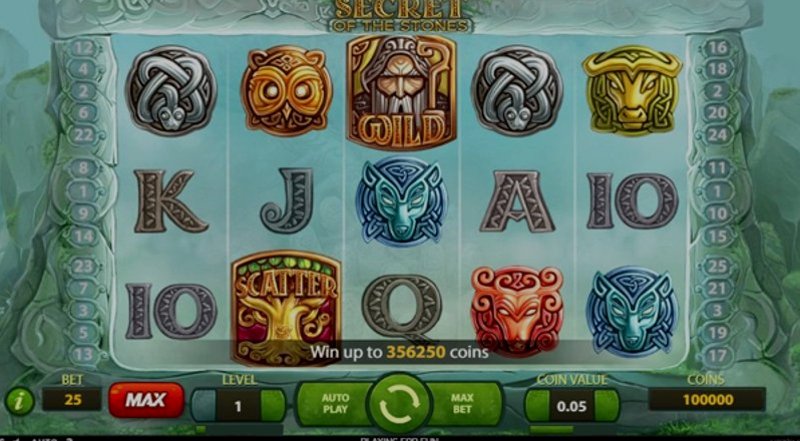 Play Secret of the Stones by Netent at 1Win Casino