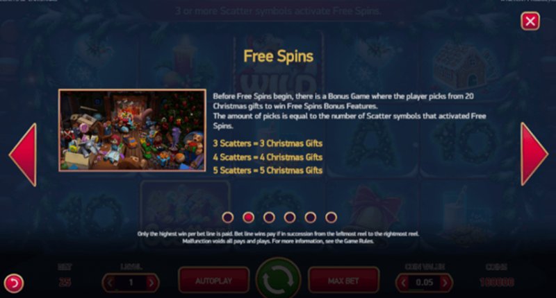 Play Secrets of Christmas by Netent at 1Win Casino