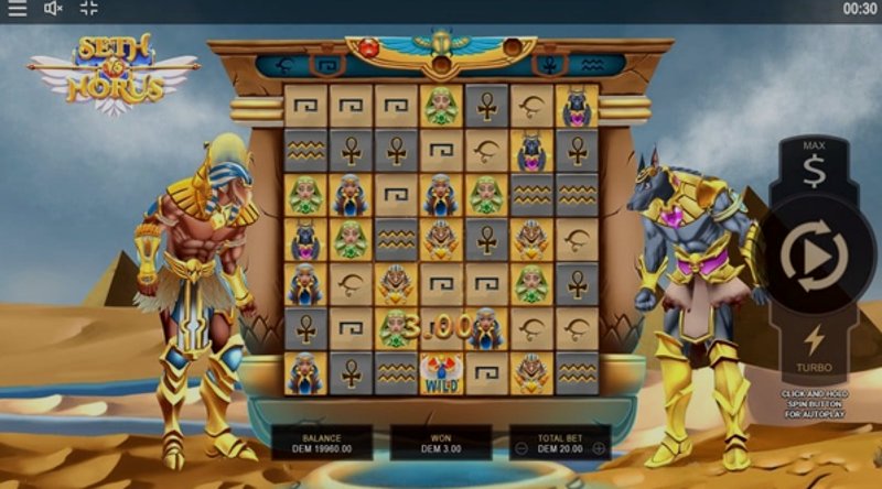 Play Seth vs Horus by Mancala Gaming at 1Win Casino