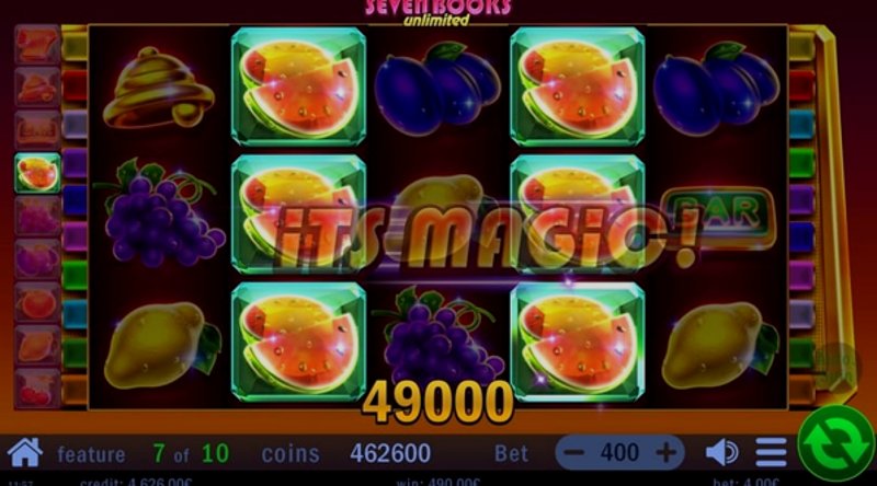 Play Seven Books Unlimited by Swintt at 1Win Casino