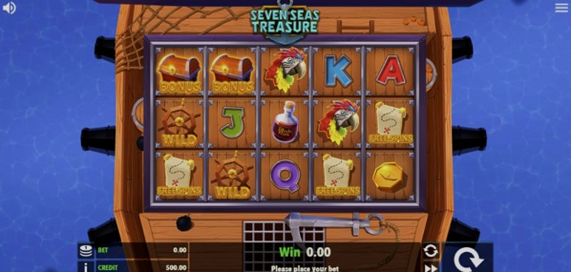 Play Seven Seas Treasure by Crazy Bilions at 1Win Casino