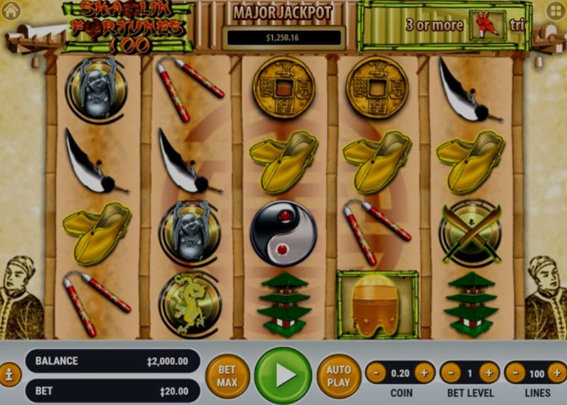 Play Shaolin Fortunes 100 by Habanero at 1Win Casino