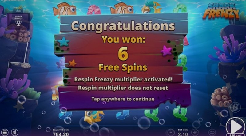 Play Shark Frenzy by Slotmill at 1Win Casino