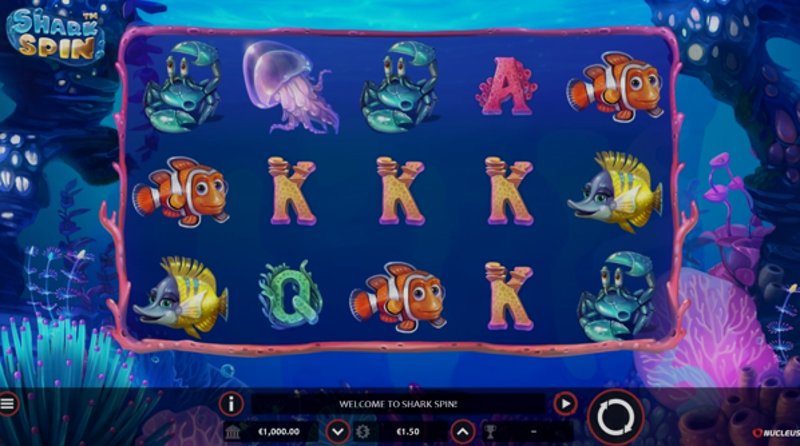 Play Shark Spin by Nucleus Gaming at 1Win Casino