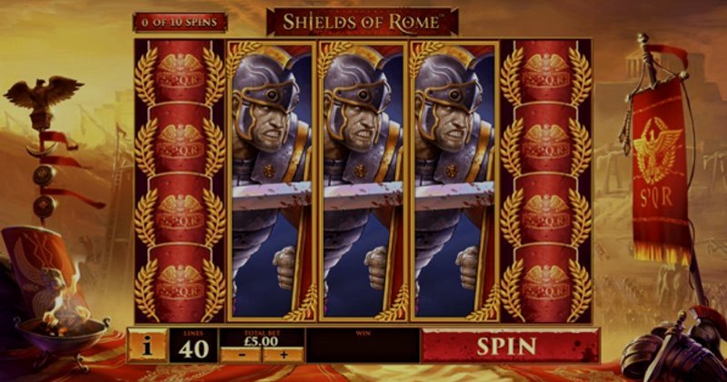 Play Shields of Rome by Playtech at 1Win Casino