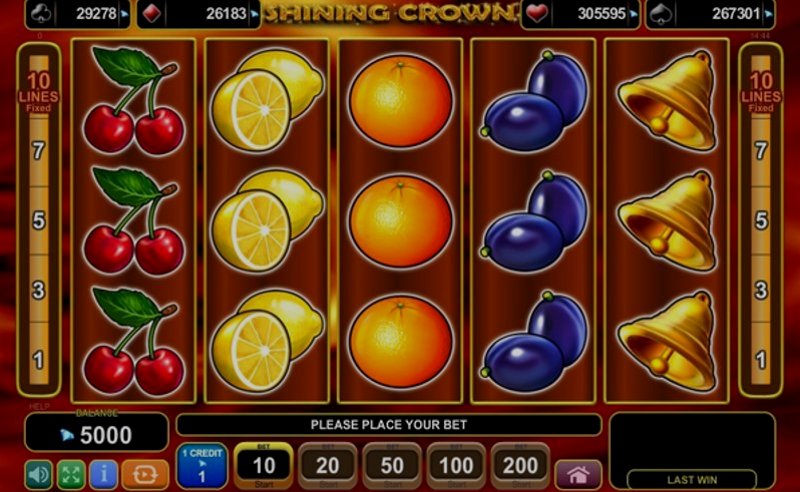 Play Shining Crown by Amusnet at 1Win Casino