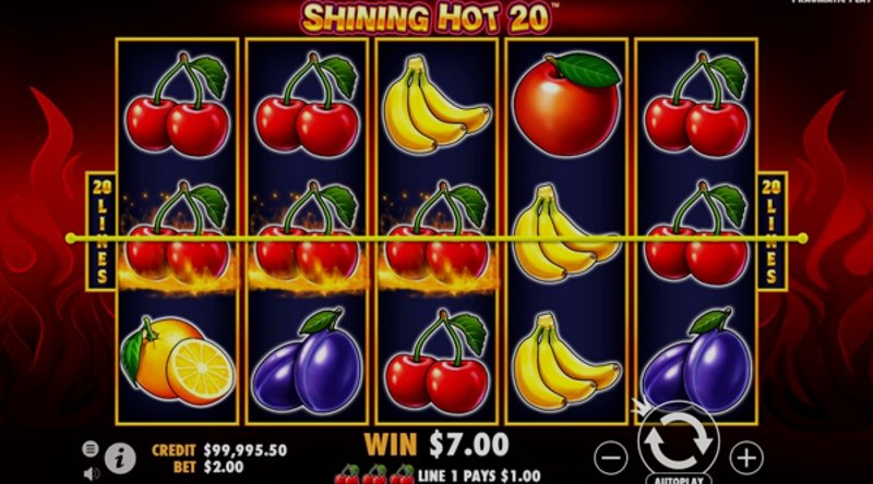 Play Shining Hot 20 by Pragmatic at 1Win Casino