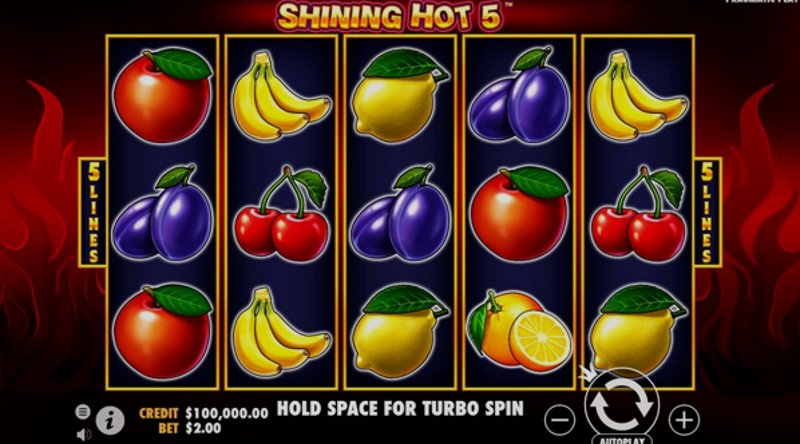 Play Shining Hot 5 by Pragmatic at 1Win Casino