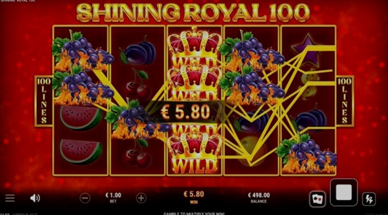 Play Shining Royal 100 by Gameart at 1Win Casino