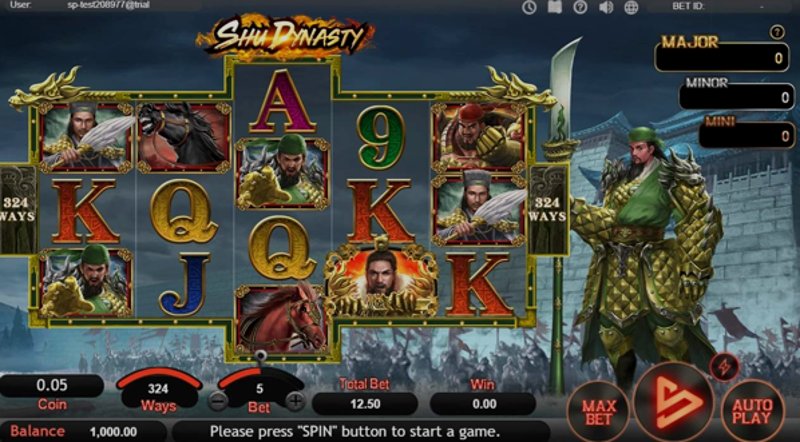 Play Shu Dynasty by Simpleplay at 1Win Casino