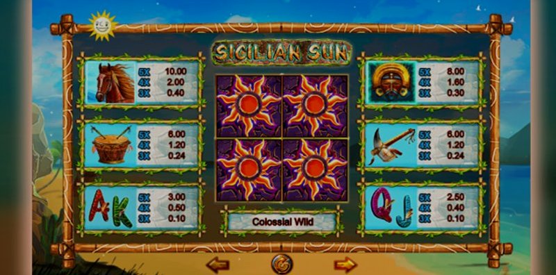 Play Sicilian Sun by Edict at 1Win Casino